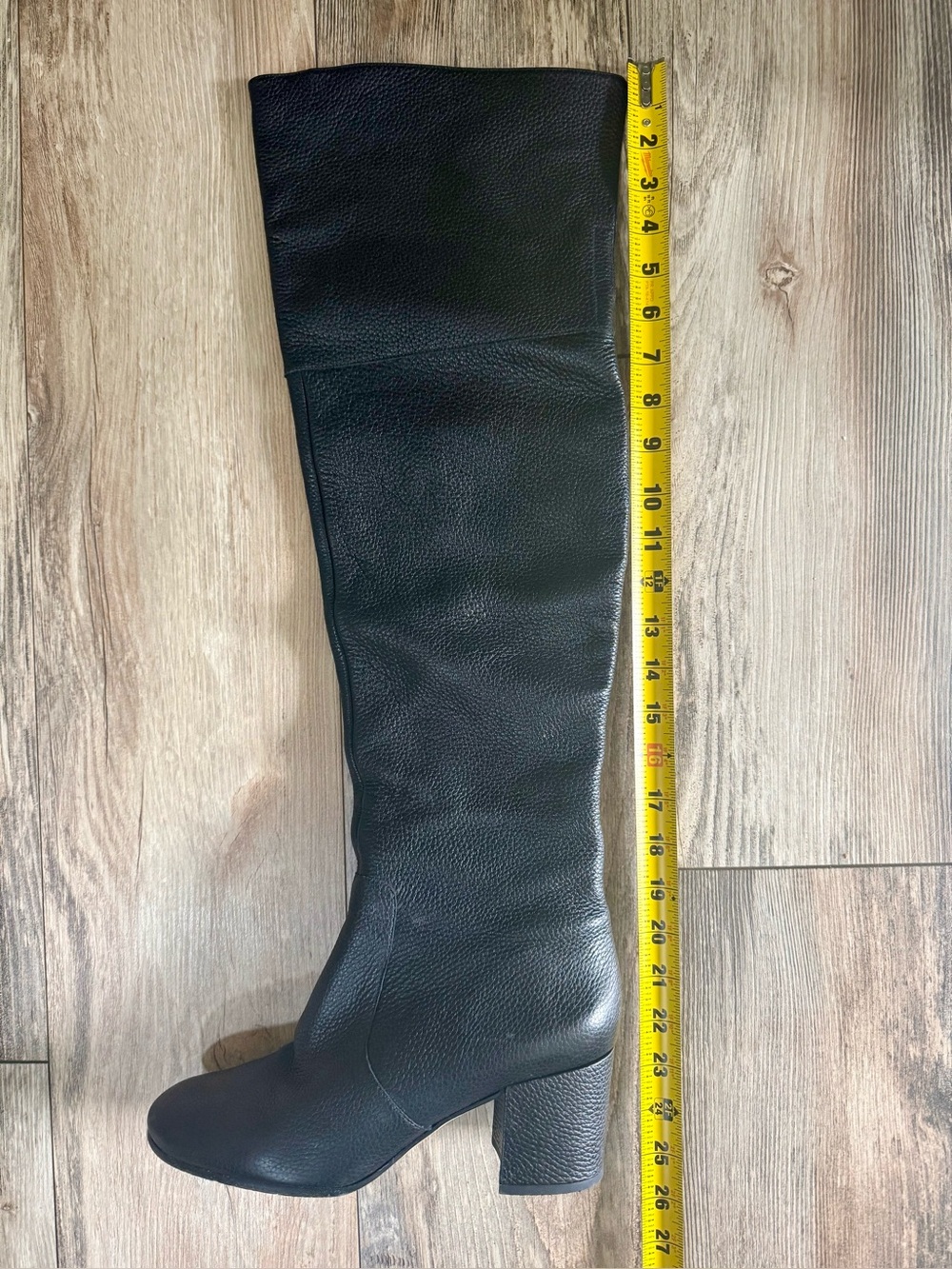 Via Spiga Leather over the knee boots leather black boot - Picture 3 of 17